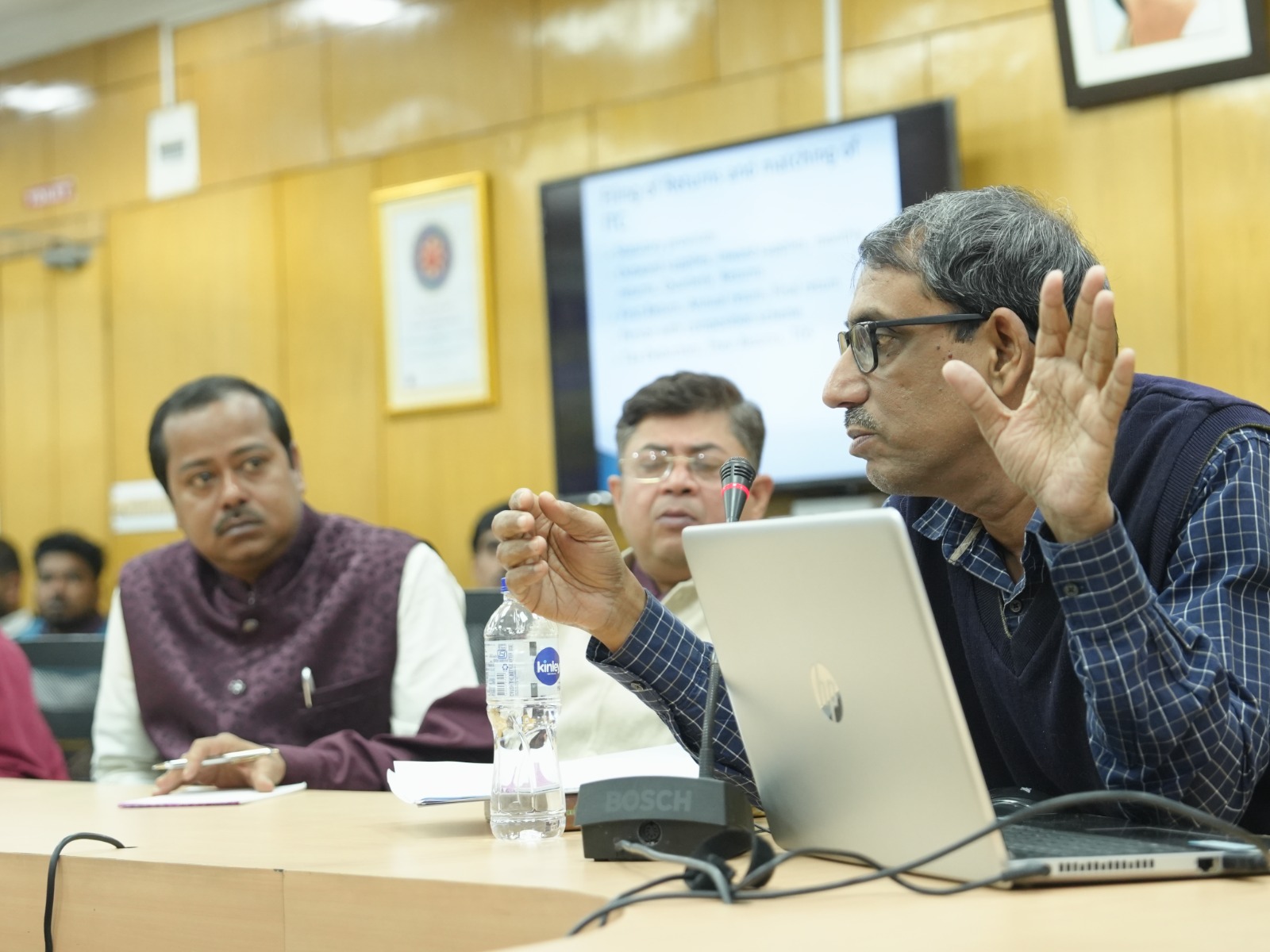 Technical speaker addressing participants during the GST Awareness Programme at Shilpa Bhavan